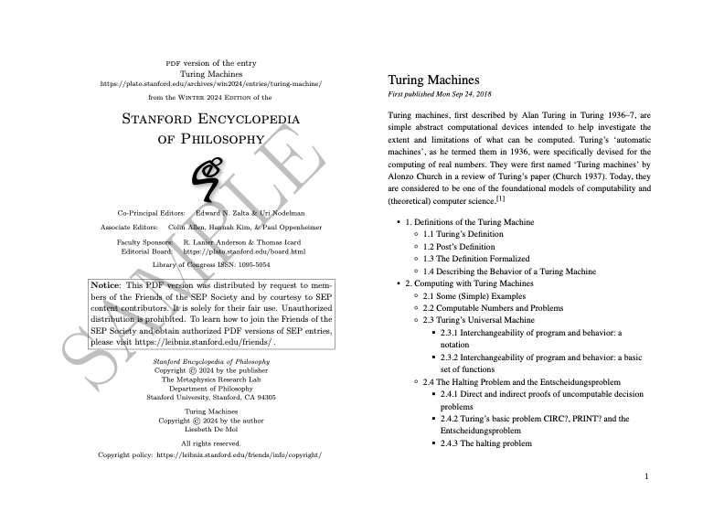 Computational Philosophy (Stanford Encyclopedia of Philosophy)